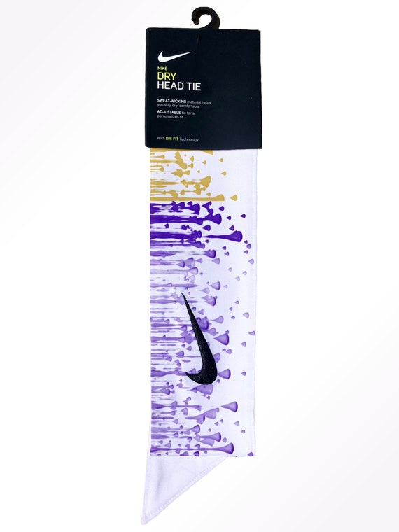 purple nike tie headband