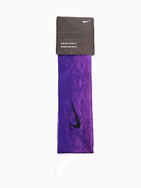 purple nike headband tie