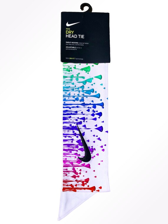 rainbow nike headband