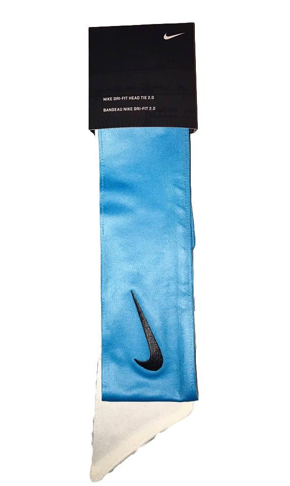 blue nike tie headband