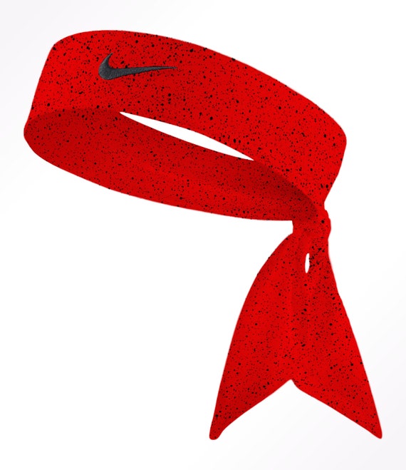 red nike tie headband