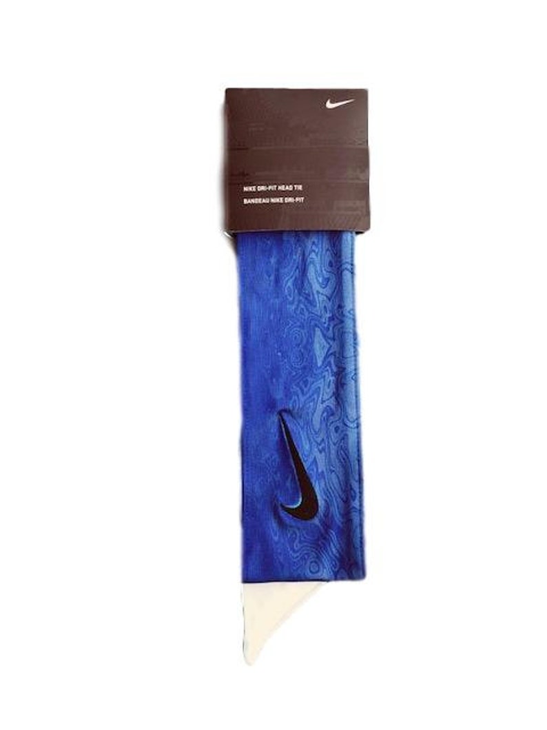 navy blue nike head tie
