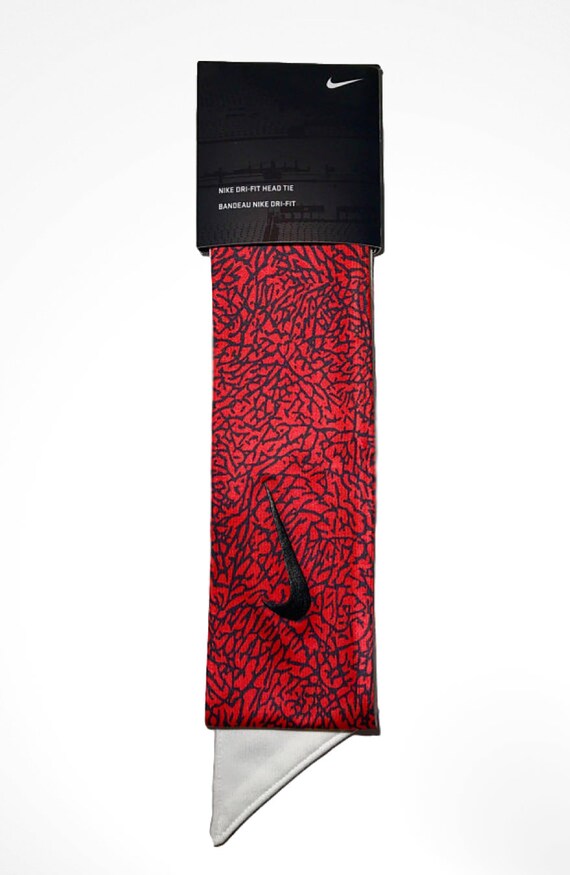 red nike tie headband