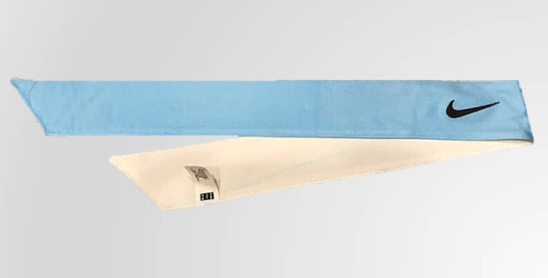 blue and white nike headband