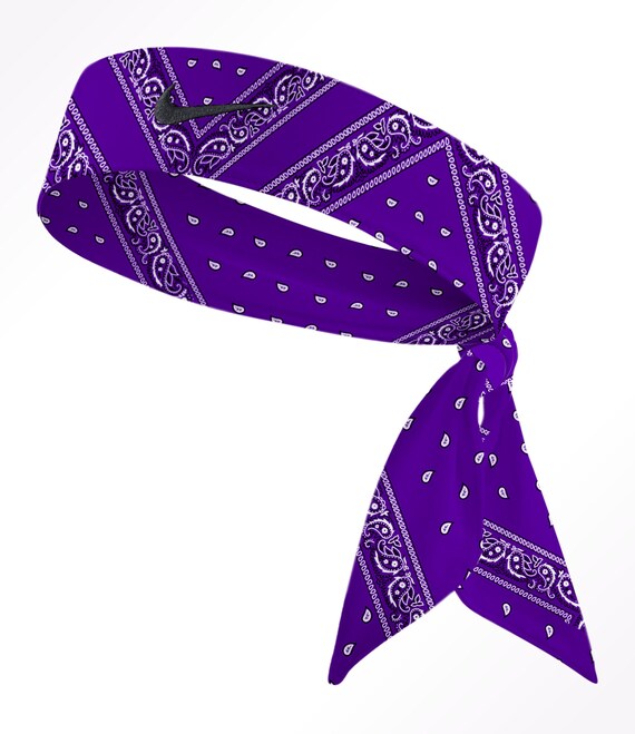 purple nike tie headband