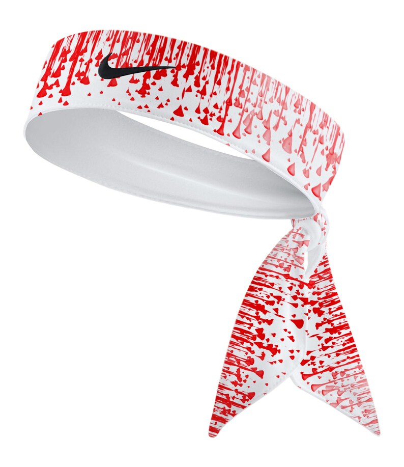 red nike tie headband