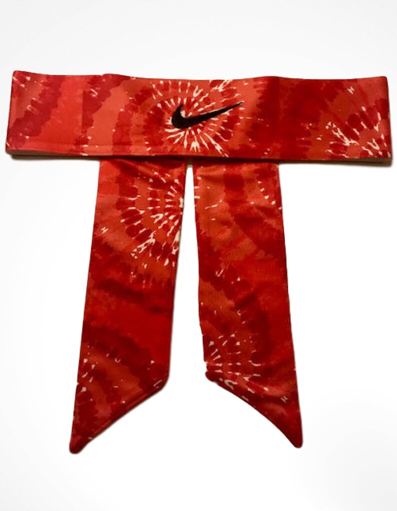 red nike tie headband
