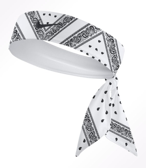 nike dri fit head tie white