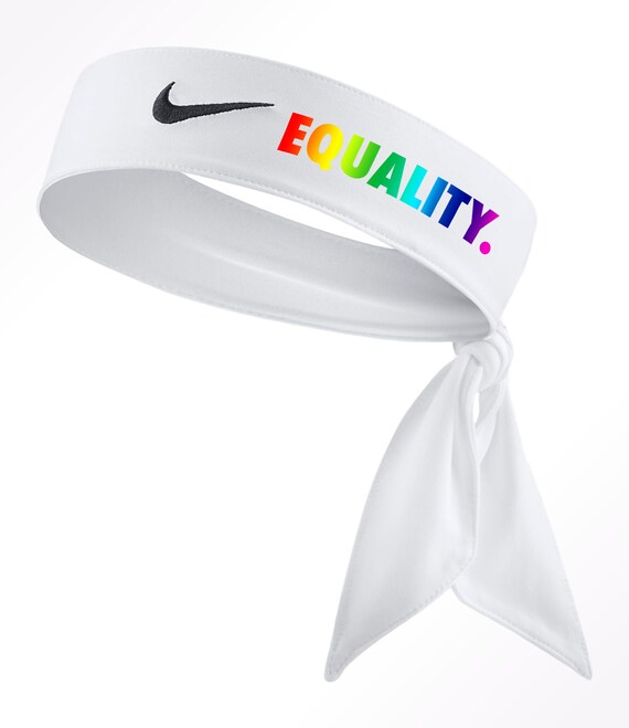 Custom Rainbow EQUALITY. White Nike Dri 