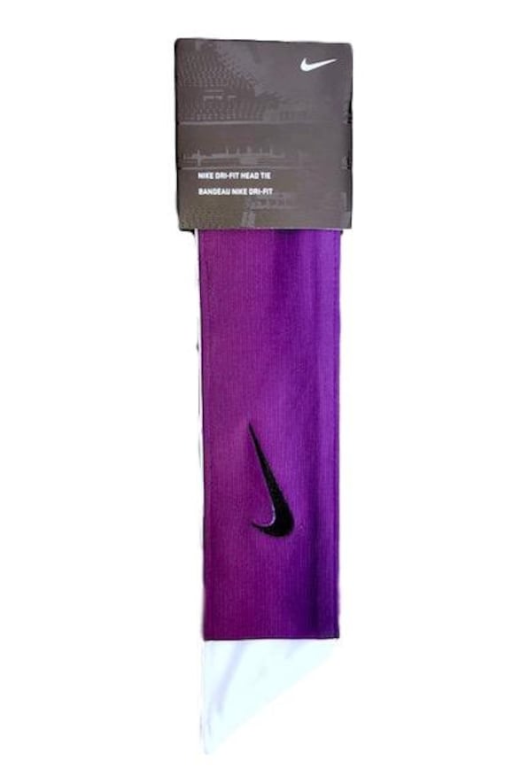 purple nike dri fit head tie