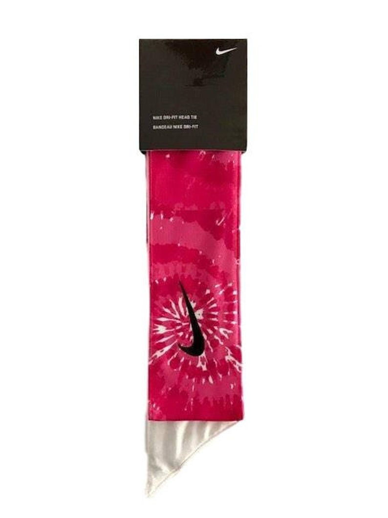 nike dri fit head tie pink