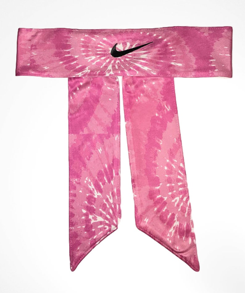 nike dri fit head tie pink