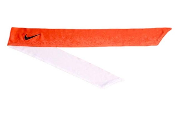orange nike head tie