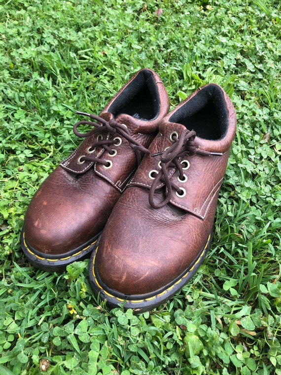 MENS low cut brown DOC MARTINS size 10