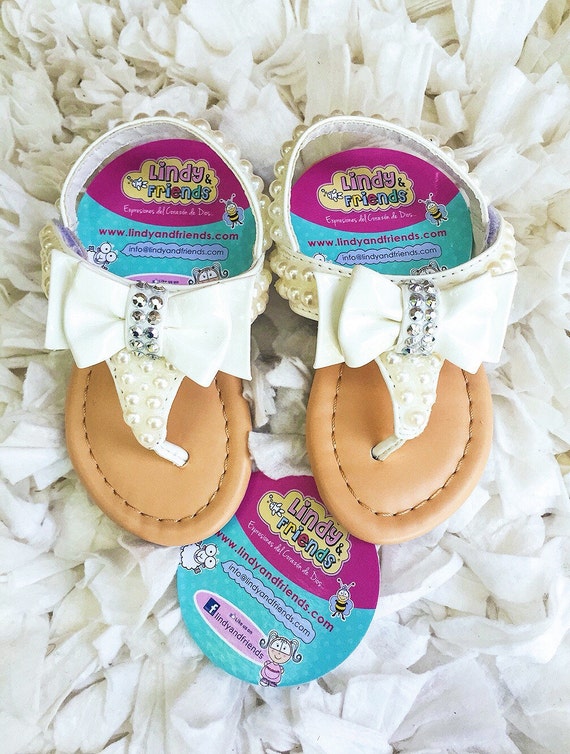 infant white sandals