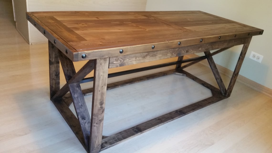 Rustic Wood Coffee Table Etsy