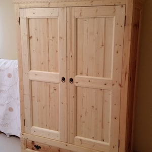 Bedroom Armoire Wardrobe Closet - 80&quot; x 51&quot; x 24&quot; - Neutral Color (display)