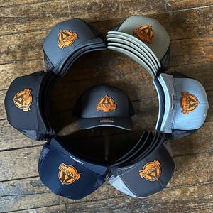 Custom Leather Patch Hat. Richardson 112 Hat With Your Logo Custom Genuine Leather Patch
