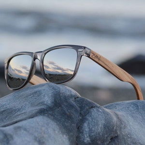 Silver Lens Wood Sunglasses