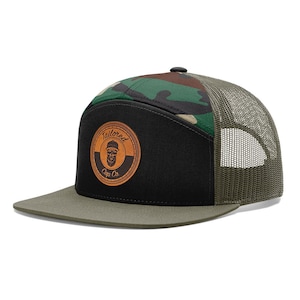 Custom Logo Trucker Hats, Company Logo Hat, Leather Patch, Laser Engraved Leather Patch, Custom Leather Patch Hats, Personalized Mens Hats