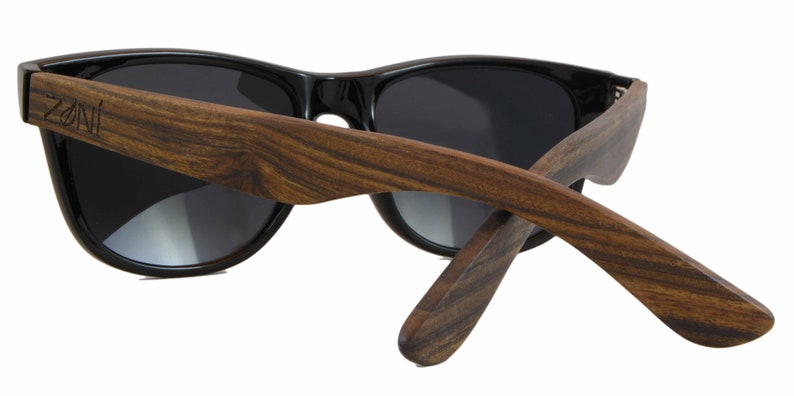Wood Sunglasses, Custom Logo Wood Sunglasses, Wayfarer Polarized Wood Bamboo Sunglasses for Men and Women, Personalized Groomsmen Gift image 9