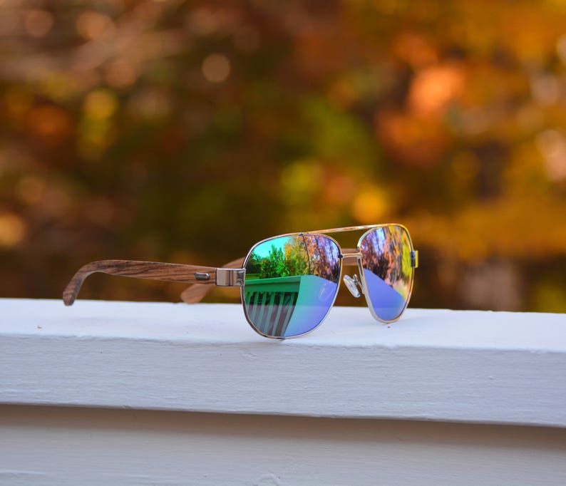 Groomsmen Sunglasses. Personalized Aviator Sunglasses. Wood Sunglasses. Bachelor Party Sunglasses. Engraved Unisex Sunglasses.Groomsmen Gift image 2