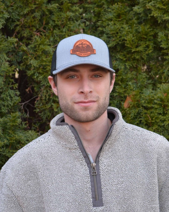 Custom Logo Leather Patch Hat, Personalized Logo Hat, Company Logo Hat, Patch Trucker Hat, Custom hat, Promotional Gifts, Custom logo Hat
