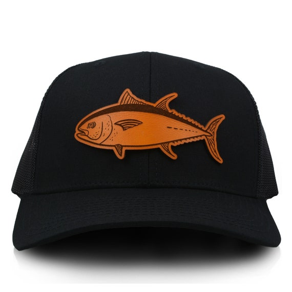 Tuna Fish Patch Hat, Custom Richardson 112 Leather Patch Hat, Leather Patch  Trucker Hat, Fishing Hat, Fish Patch Hat, Tuna Hat -  Canada