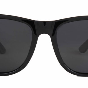 Wood Sunglasses, Custom Logo Wood Sunglasses, Wayfarer Polarized Wood Bamboo Sunglasses for Men and Women, Personalized Groomsmen Gift image 8