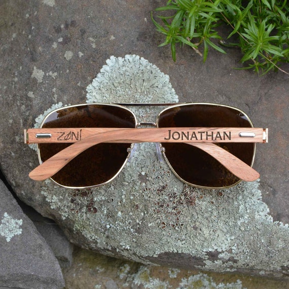 Aviator Sunglasses. Personalized Sunglasses. Groomsmen Sunglasses. Wood Sunglasses. Mens Sunglasses. Womens Sunglasses. Groomsman Gift Etsy