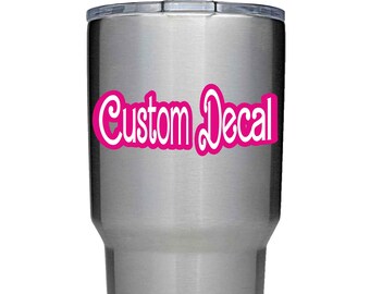 Personalized Name Vinyl Decal | Custom Tumbler, Laptop Sticker
