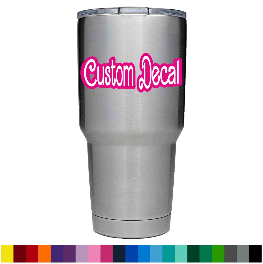 Personalized Name Vinyl Decal | Custom Tumbler, Laptop Sticker - Etsy