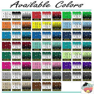 May include: A chart showing 36 different color options for a product. The colors are displayed in three columns, with each column showing a solid color, a fade to white, and a fade to black. The colors include white, black, red, orange, yellow, blue, green, purple, pink, grey, brown, beige, and turquoise.