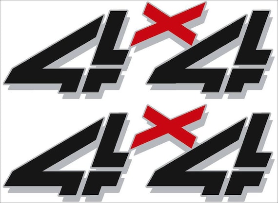 Z71 4x4 Red Chrome Plastic Car DIY Emblem Decal Decoration Sticker for Chevy GMC