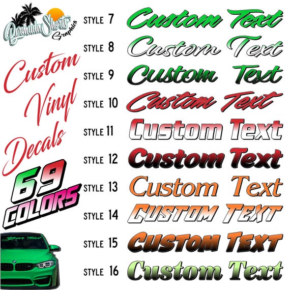 Custom Windshield Decal, Personalized to Order Premium Automotive Vinyl Lettering, Car, Truck, Windshield, Window, Sticker, CTDP, Graphic