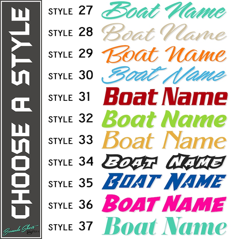 Boat Name Decal / Custom Hull Graphic / Premium Marine Vinyl Lettering / Personalized Vinyl Lettering image 1