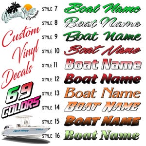 Boat Name Decal / Custom Hull Graphic / Premium Marine Vinyl Lettering / Personalized Vinyl Lettering CTDP
