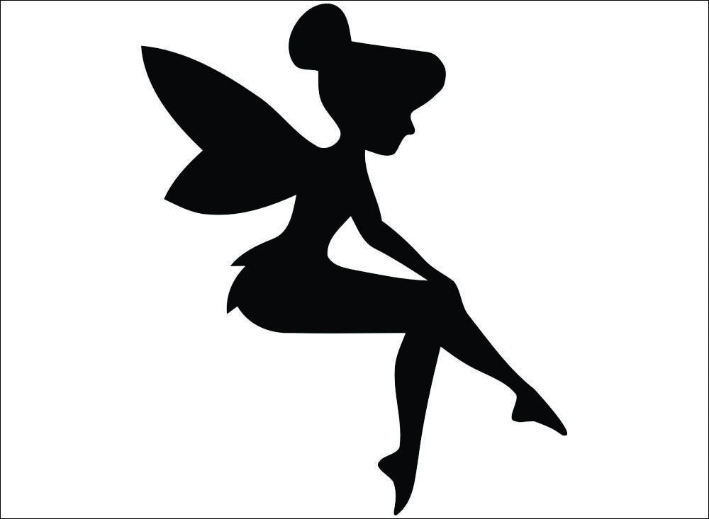 Tinkerbell Fairy Silhouette / Disney Character / Peter Pan movie / kids roo...