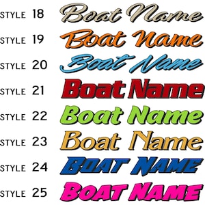 Boat Name Decal / Custom Hull Graphic / Premium Marine Vinyl Lettering / Personalized Vinyl Lettering CTDP