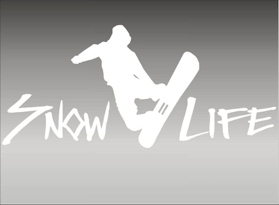 Extreme Snowboard Snow Life 18/" Vinyl Vehicle Decal Graphic Sport Sticker