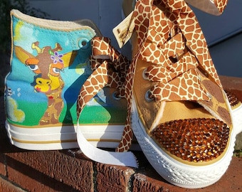 Customized hand painted converse shoes