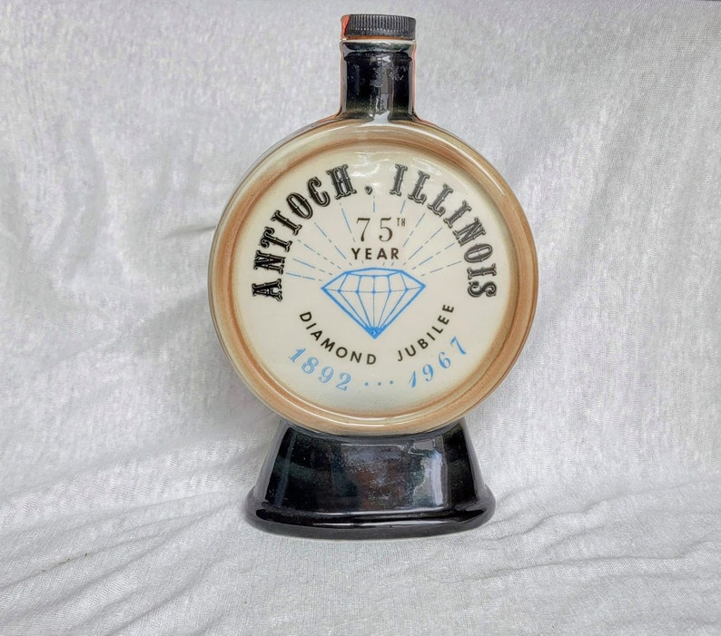 Vintage Jim Beam Ceramic Decanter 1967 Antioch Collector Etsy