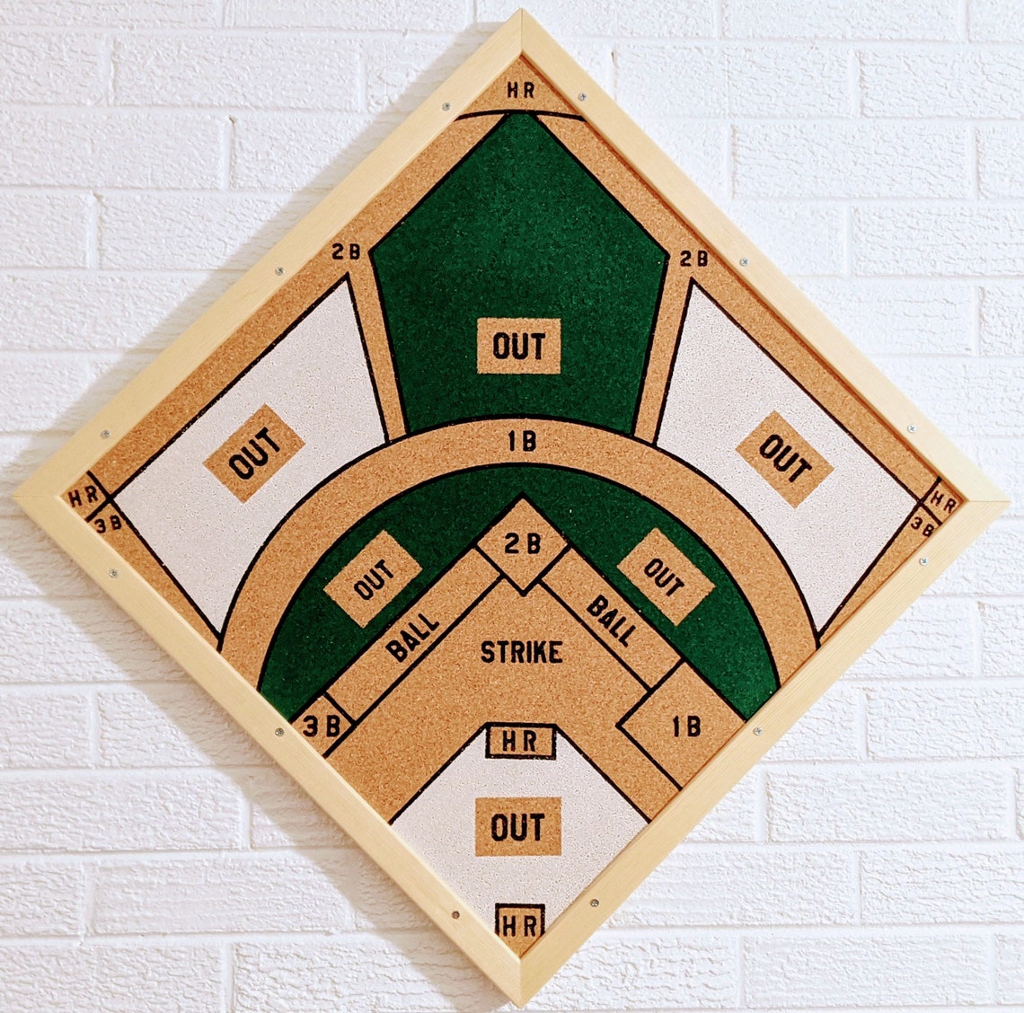Baseball Darts Dartboard 3 darts included FREE SHIPPING Etsy