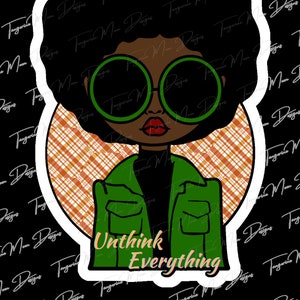 Black Girl Inspirational Sticker: High Gloss Planner, Journal, and Craft Decal