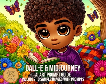 Whimsical Boys AI Art Prompt Guide: DALL-E 3 & Midjourney (PDF)