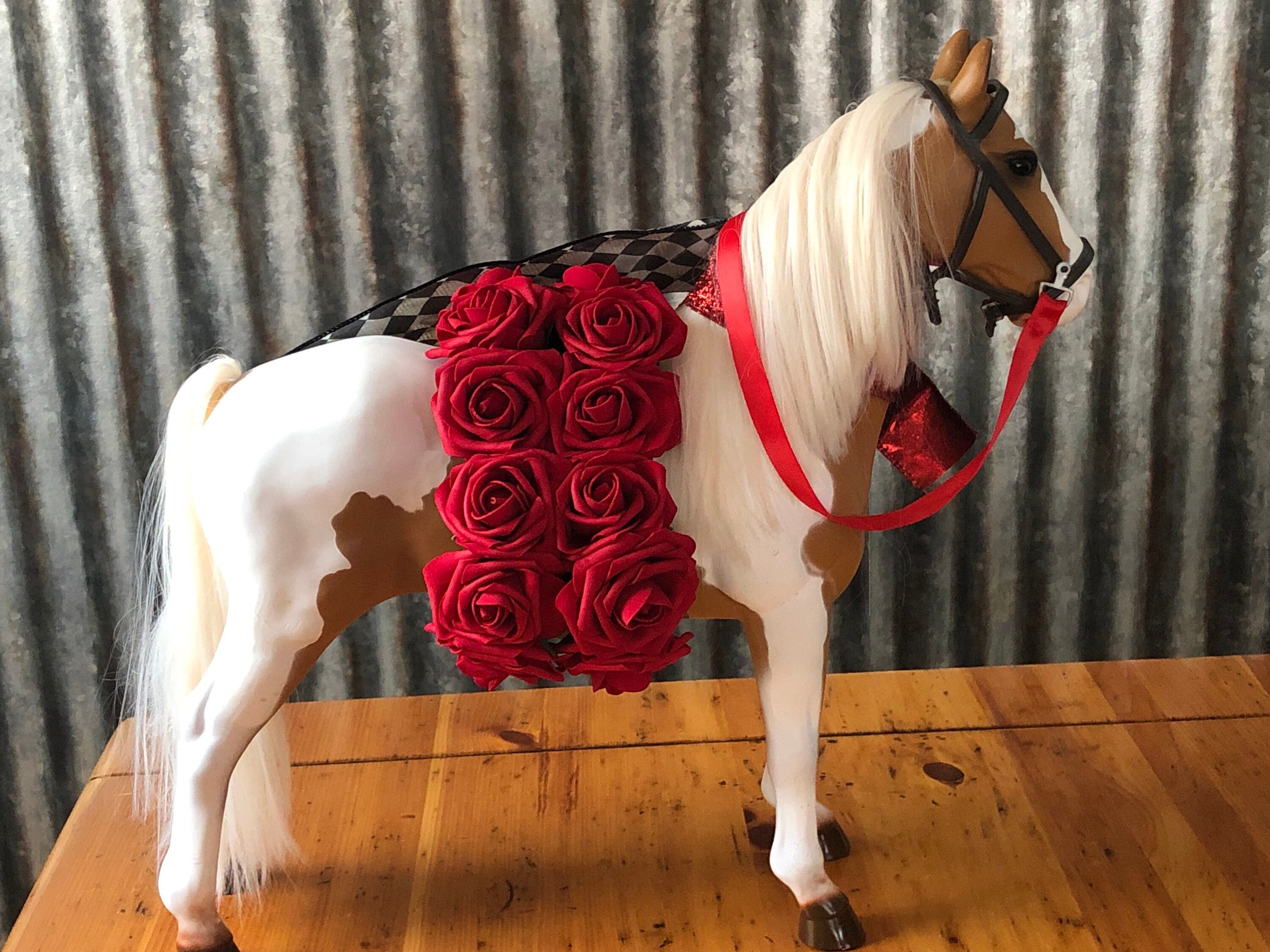 Run for the Roses Kentucky Derby Horse FREE SHIPPING 20 x 22 Etsy