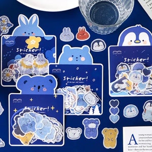 Clear Deco Sticker Animal Stickers for Deco Journal Note Cute Sticker Pack Paper and Craft Journal Stickers Die Cuts