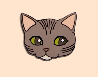 Puss Puss Enamel Lapel Pin