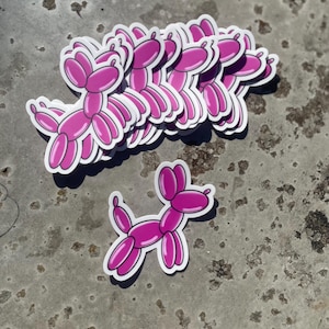 Balloon dog sticker