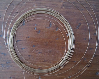 5 Feet 14k Yellow Gold Filled Half Hard Half Round 20 Gauge Wire